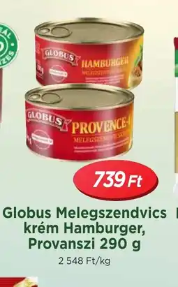 Real Globus Melegszendvics krém Hamburger ajánlat