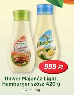 Real Univer Majonéz Light, Hamburger szósz ajánlat