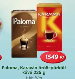 Real Paloma, Karaván őrölt-pörkölt kávé ajánlat