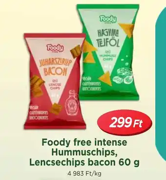 Real Foody free intense Hummuschips, Lencsechips ajánlat