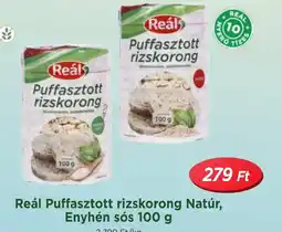 Real Reál Puffasztott rizskorong ajánlat