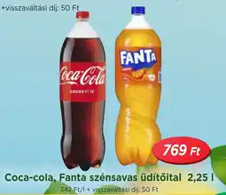 Real Coca-cola, Fanta szénsavas üdítőital ajánlat