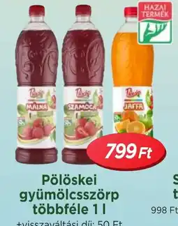 Real Pölöskei gyümölcsszörp ajánlat