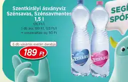 Real Szentkirályi ásványvíz Szénsavas, Szénsavmentes ajánlat