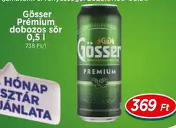 Real Gösser Prémium dobozos sör ajánlat