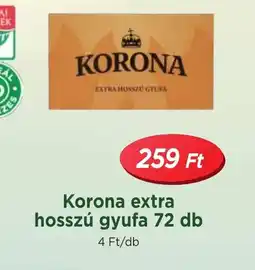 Real Korona extra hosszú gyufa ajánlat