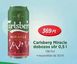 Real Carlsberg Miracle dobozos sör ajánlat