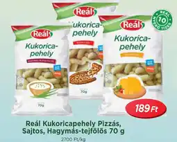 Real Reál Kukoricapehely Pizzás, Sajtos ajánlat
