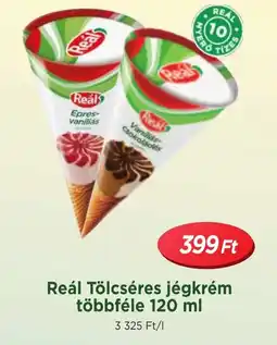 Real Reál Tölcséres jégkrém többféle ajánlat