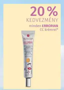 Müller Kedvezmény minden Erborian cc krémre ajánlat