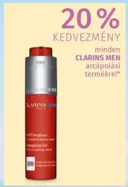 Müller Kedvezmény minden Clarins men arcápolási ajánlat