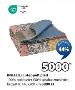 JYSK INKALILJE steppelt pléd ajánlat