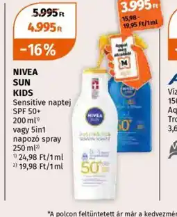 Müller Nivea Sun Kids ajánlat