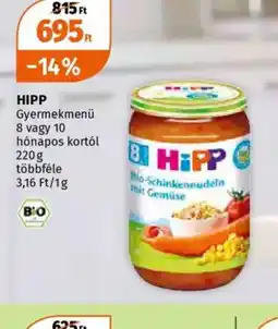 Müller Hipp Gyermekmenü ajánlat