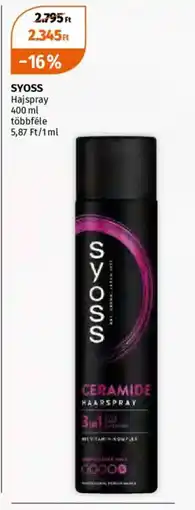 Müller Syoss Hajspray ajánlat