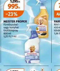 Müller Meister Proper fürdőszobai- vagy konyhai tisztítspray ajánlat