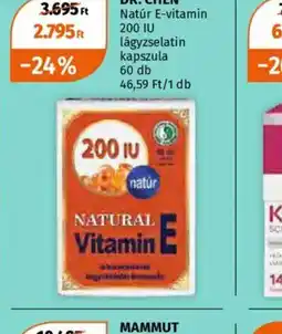 Müller Dr. Chen Natúr E-vitamin ajánlat