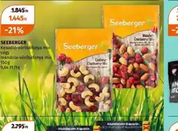 Müller Seeberger Kesudi-vörösáfonya mix vagy mandula-vörösáfonya mix ajánlat