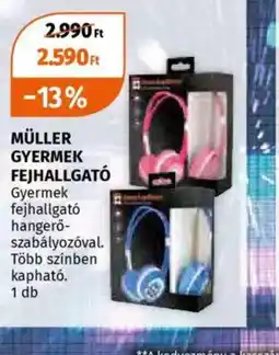Müller Müller Gyermek Fejhallgat ajánlat