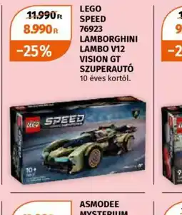 Müller Lego Speed 76923 Lamborghini Lambo V12 Vision GT Szuperaut ajánlat