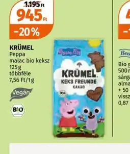Müller Krümel Peppa malac bio keksz ajánlat