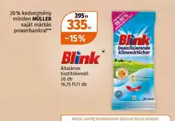 Müller Blink Általános tisztítkendő ajánlat