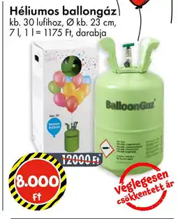 Tedi Héliumos ballongáz ajánlat