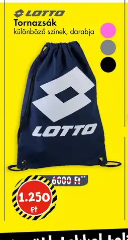 Tedi Lotto Tornazsák ajánlat