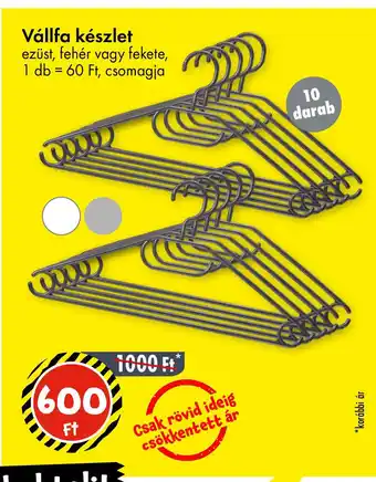 Tedi Vállfa készlet ajánlat