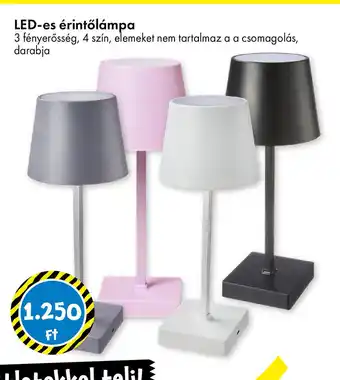 Tedi LED-es érintőlámpa ajánlat