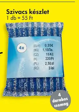 Tedi Szivacs készlet ajánlat