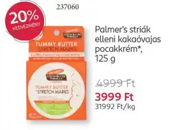 Rossmann Palmer's striák elleni kakaóvajas pocakkrém ajánlat
