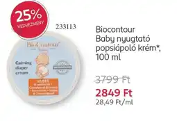 Rossmann Biocontour Baby nyugtató popsiápoló krém ajánlat