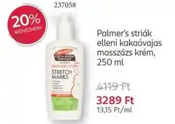 Rossmann Palmer's striák elleni kakaóvajas masszázs ajánlat