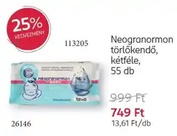 Rossmann Neogranormon törlőkendő ajánlat