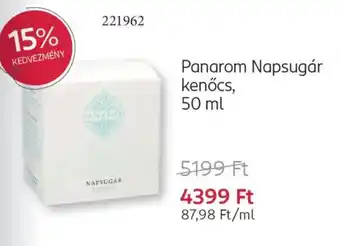 Rossmann Panarom Napsugár kenőcs ajánlat
