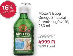Rossmann Möller's Baby Omega 3 halolaj étrend-kiegészítő ajánlat
