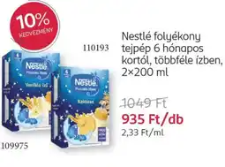 Rossmann Nestlé folyékony tejpép 6 hónapos kortól ajánlat