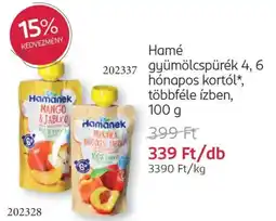 Rossmann Hamé gyümölcspürék hónapos kortól ajánlat