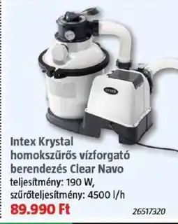 Bauhaus Intex Krystal homokszűrős vízforgató ajánlat