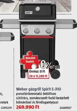 Bauhaus Weber gázgrill Spirit E-310 ajánlat