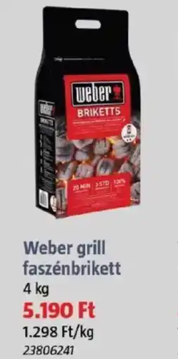 Bauhaus Weber grill faszénbrikett ajánlat