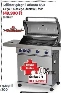 Bauhaus Grillstar gázgrill Atlanta 450 ajánlat