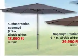 Bauhaus Sunfun trentino napernyő ajánlat