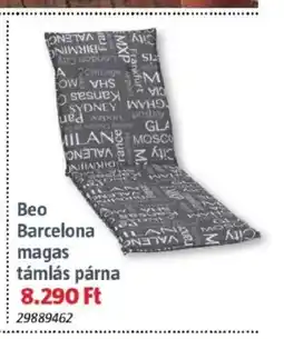 Bauhaus Beo Barcelona magas támlás párna ajánlat