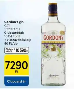 Tesco Gordon's Gin ajánlat