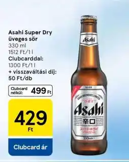 Tesco Asahi Super Dry üveges sör ajánlat