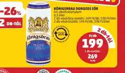 PENNY Königsbrau Dobozos Sör ajánlat