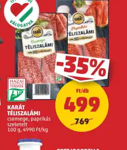 PENNY Karát Téliszalámi ajánlat