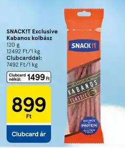 Tesco SNACK!T Exclusive Kabanos kolbász ajánlat